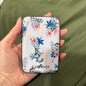 Floral Printed Card Case - Pink & Blue Flowers